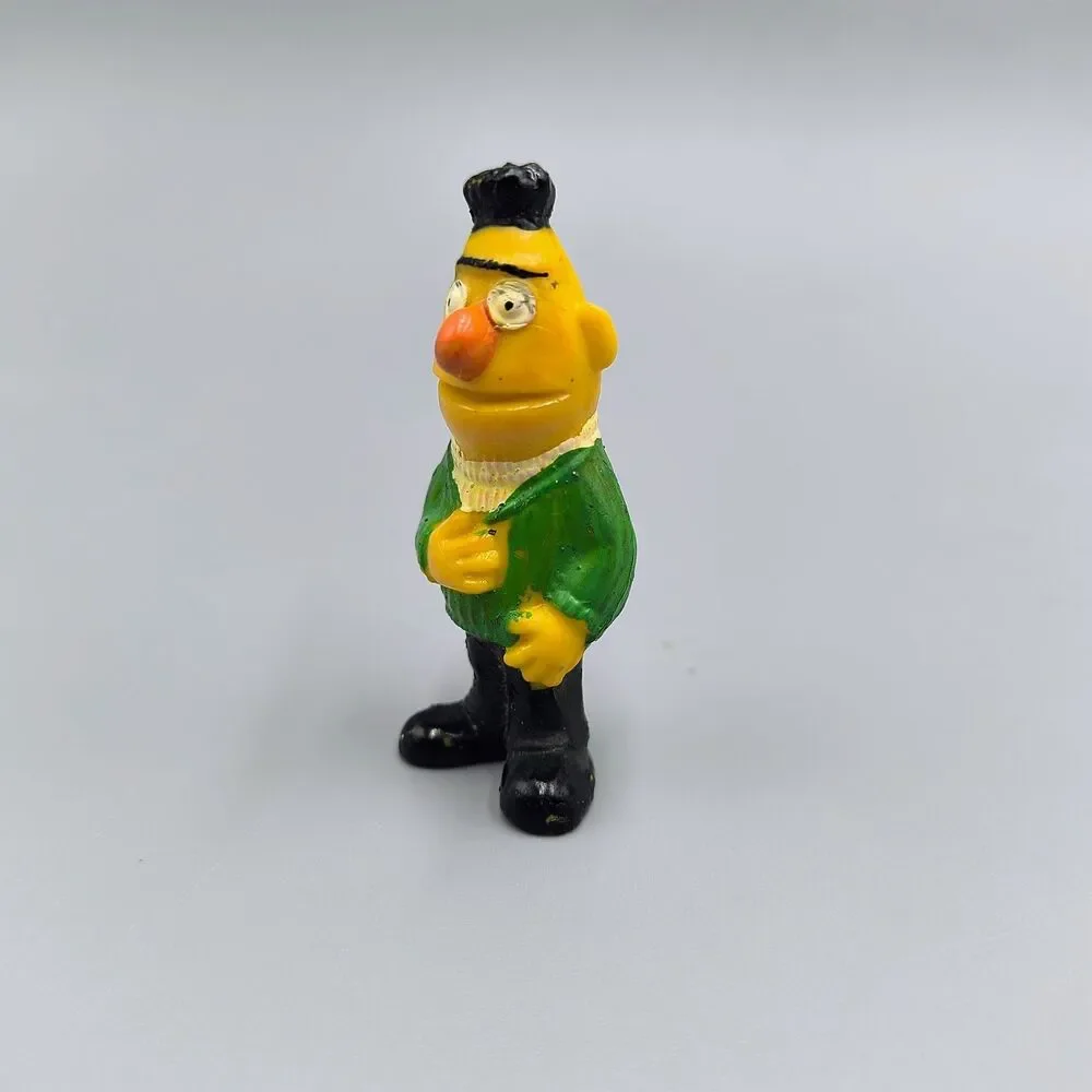Vintage 1970s Sesame Street Minikins Bert & Ernie Pvc Figures Heimo Germany 2